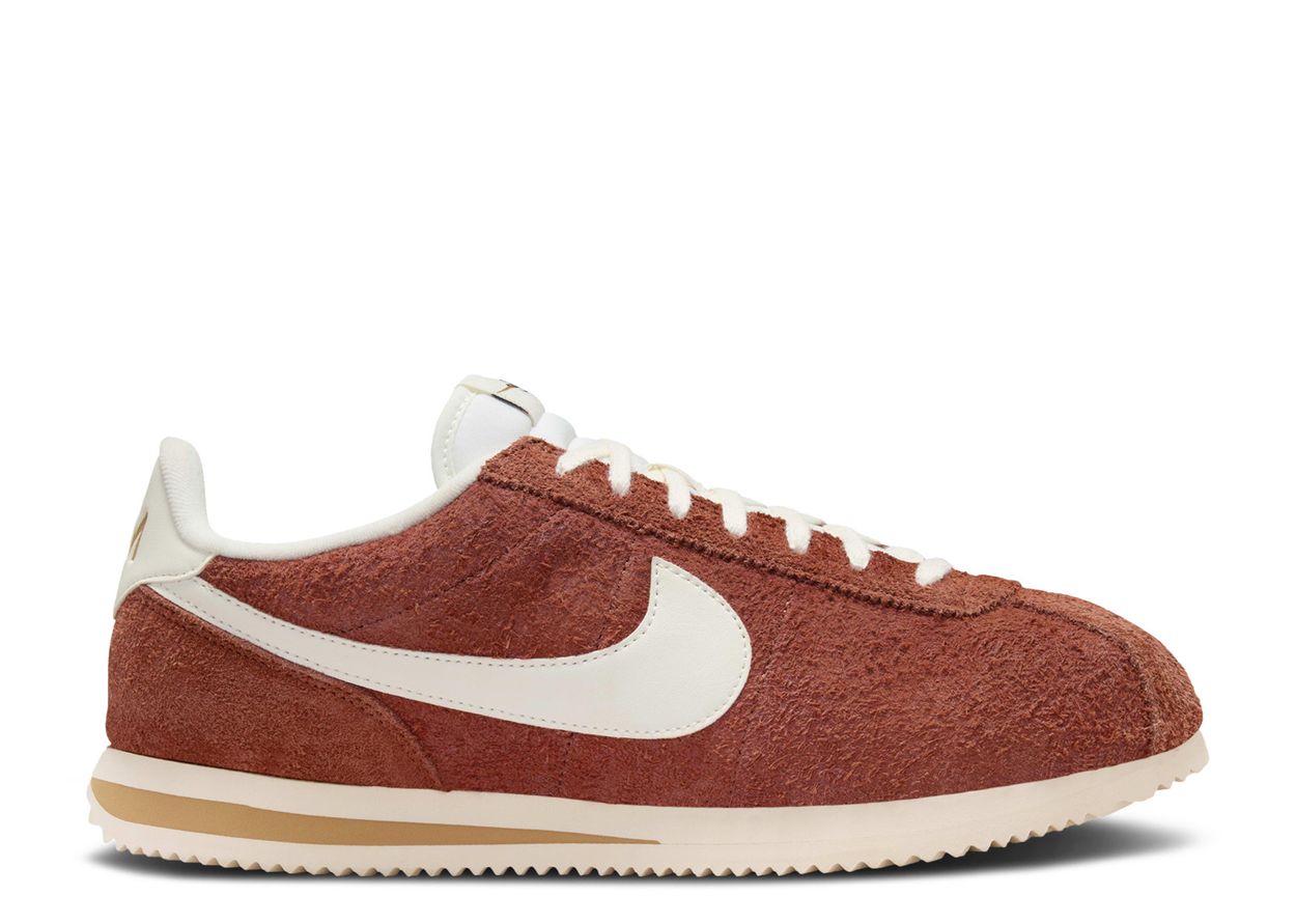 Nike Cortez SE Suede Dark Russet Flax Muslin Sail (9864803844423)