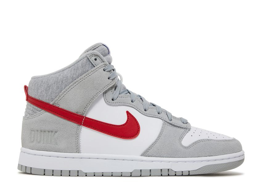 Nike Dunk High Light Smoke Grey Gym Red (9865022964039)