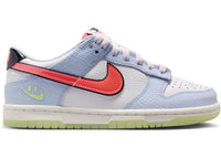 Nike Dunk Low Smiley Swoosh White Hydrogen Blue Crimson