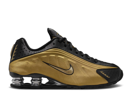 Nike Shox R4 Black Metallic Gold (9868301664583)