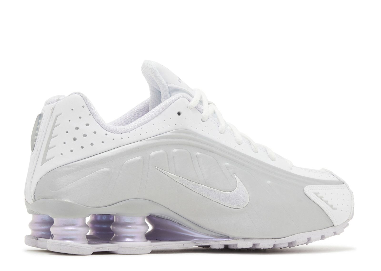 Nike Shox R4 White Metallic Platinum Barely Grape (9868308447559)