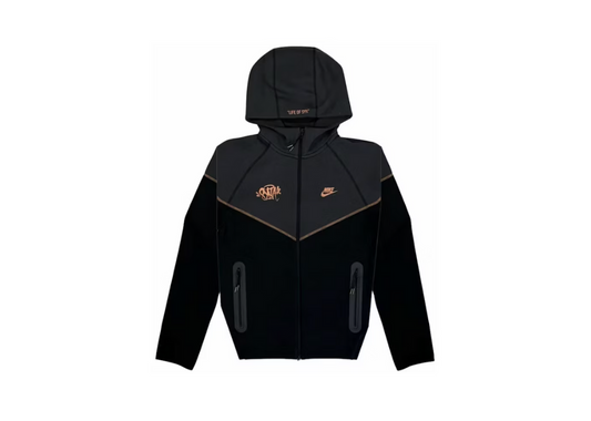 Nike Sportswear Tech Fleece x Central Cee Full Zip Hoodie Black/Metallic Red Bronze (10224387752263)