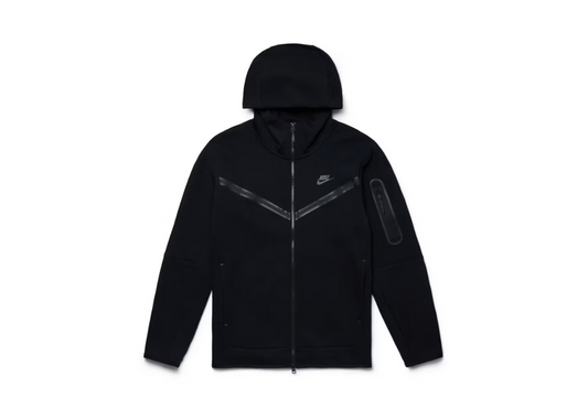 Nike Sportswear Tech Fleece Full-Zip Hoodie Black (10224387490119)