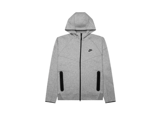 Nike Sportswear Tech Fleece Full-Zip Hoodie Heather Grey/Black (10224387555655)