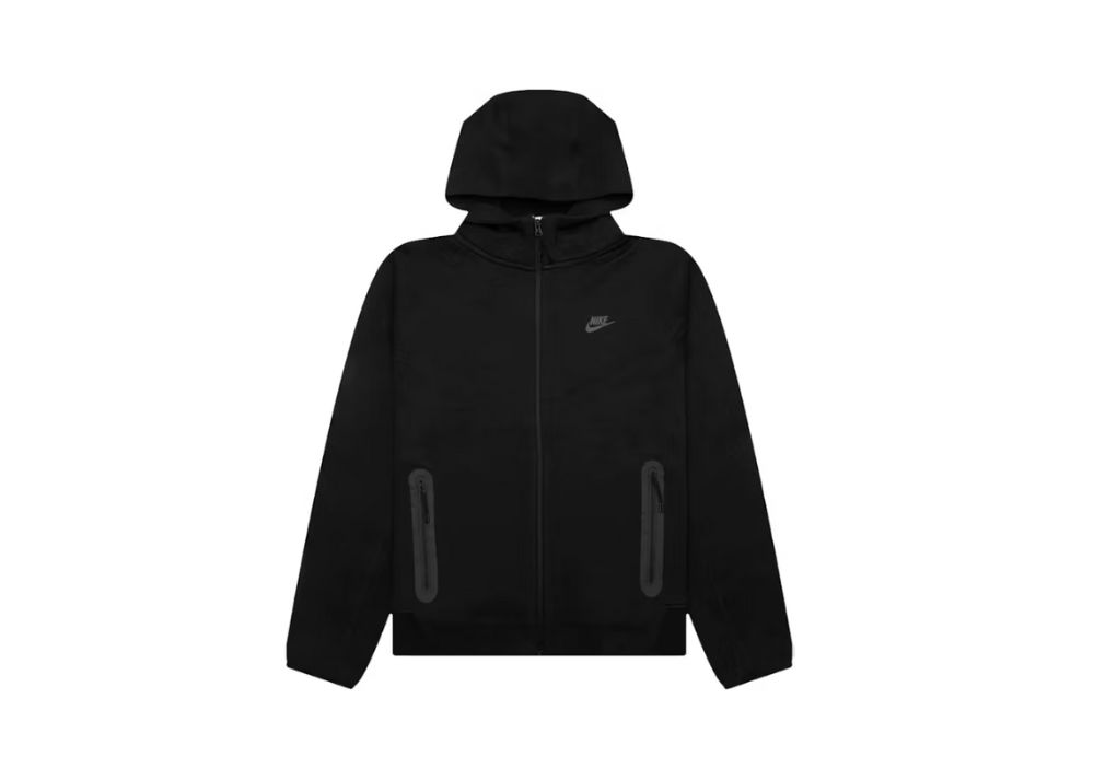 Nike Sportswear Tech Fleece Windrunner Full-Zip Hoodie Black/Black (10224387653959)