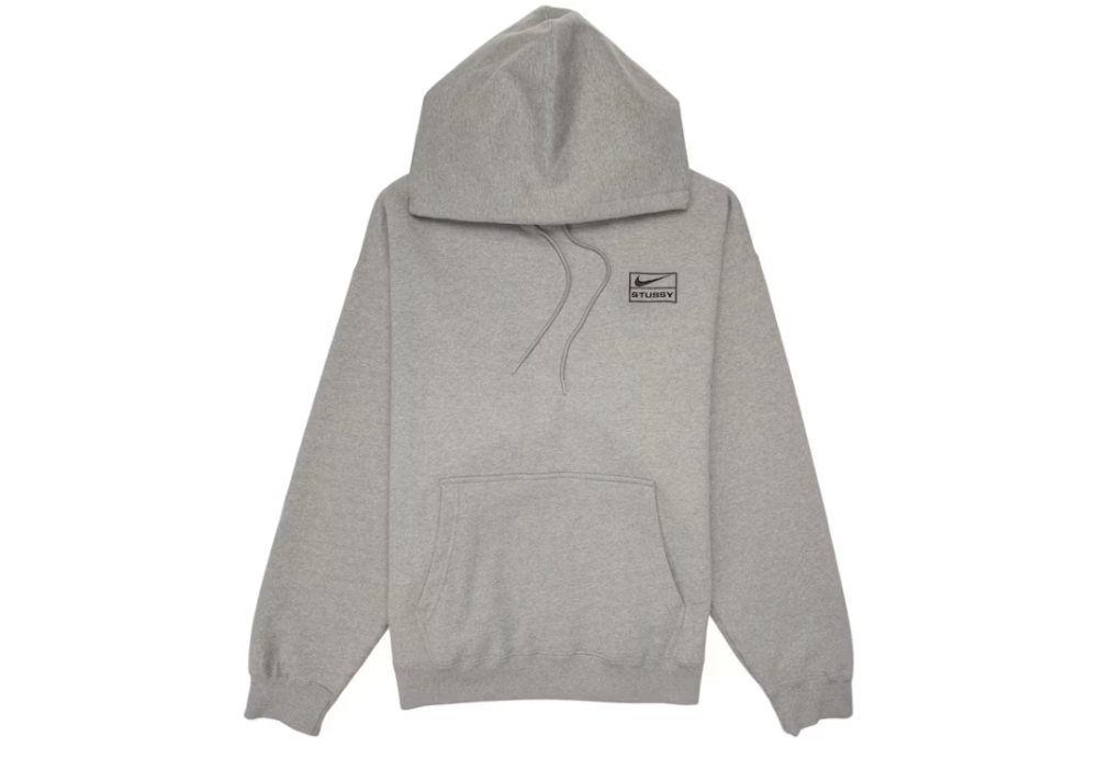 Nike x Stussy Hoodie Grey (9865145778503)