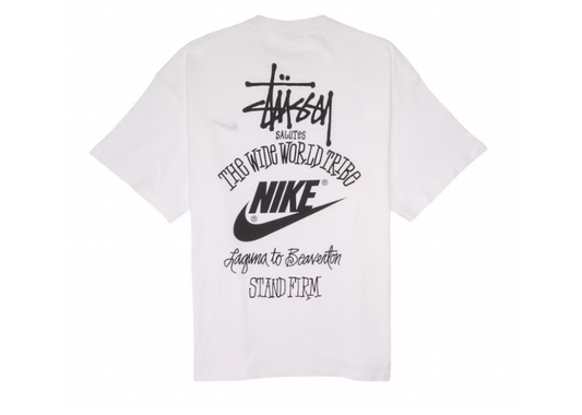 Nike x Stussy The Wide World Tribe T-Shirt White (9864940945735)