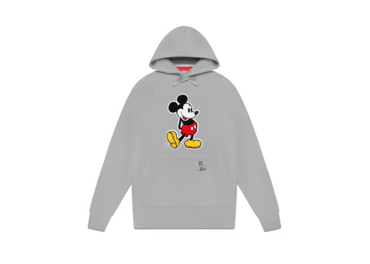 OVO x Disney Classic Mickey Hoodie Heather Grey (9916837495111)