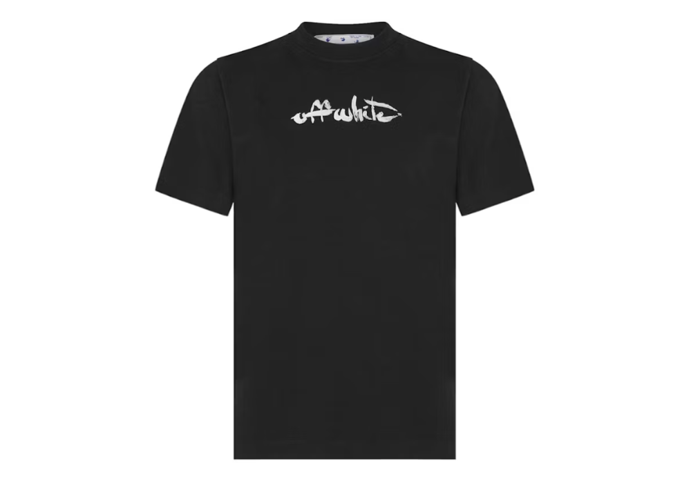 Off-White Paint Arrow Slim S/S T-Shirt Black/White (9864964047175)