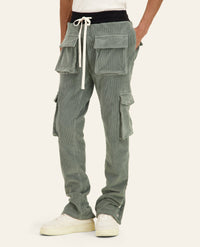 PANTALON CARGO FP VELOURS - KHAKI