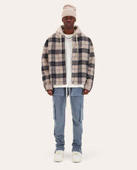 PANTALON CARGO FP VELOURS - BLEU