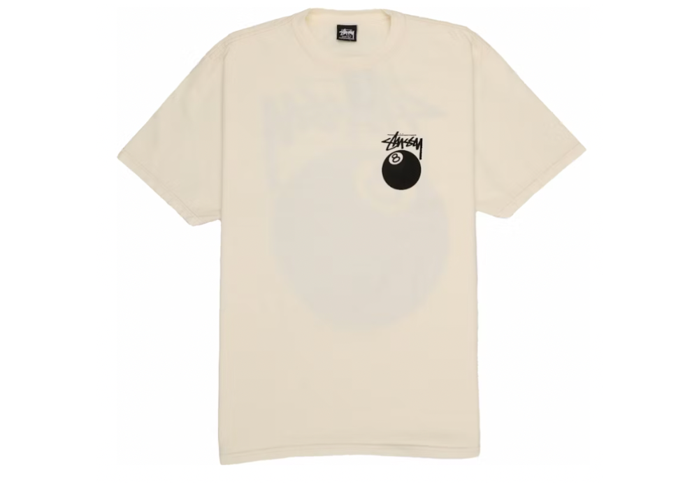 Stussy 8 Ball Pigment Dyed Tee Natural (9864975778119)