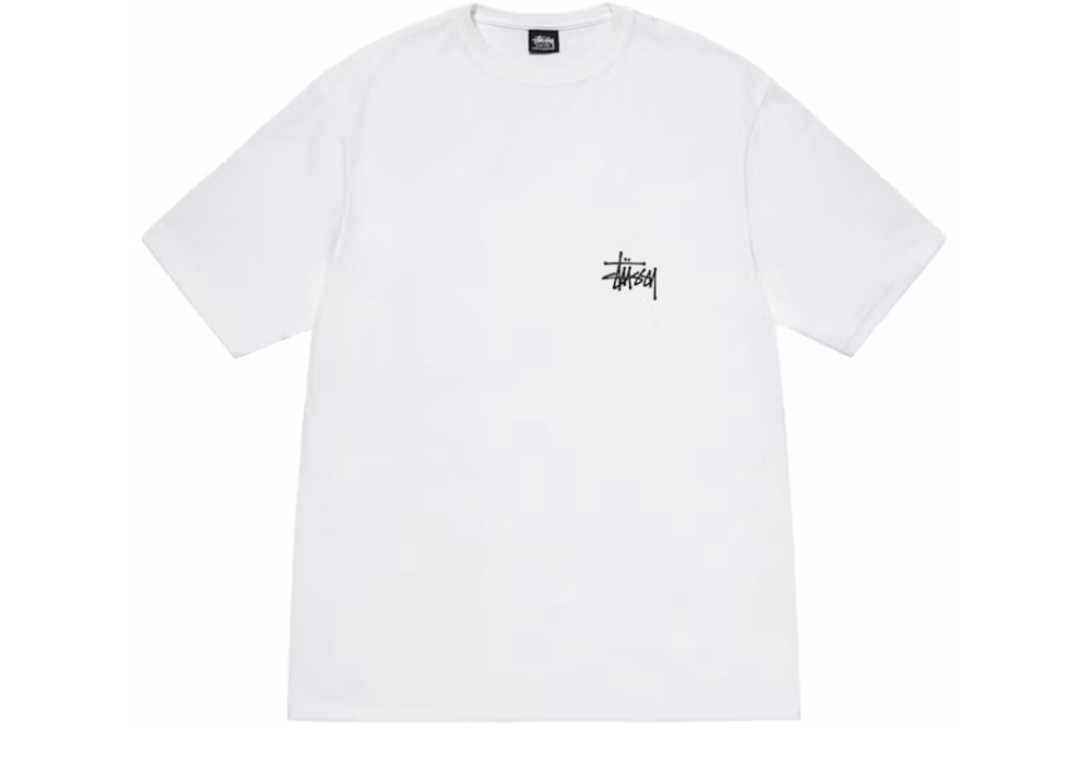 Stussy Basic T-Shirt White (9865146597703)