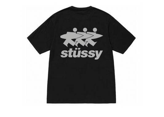 Stussy Surfwalk Pigment Dyed Tee Black (9864858894663)