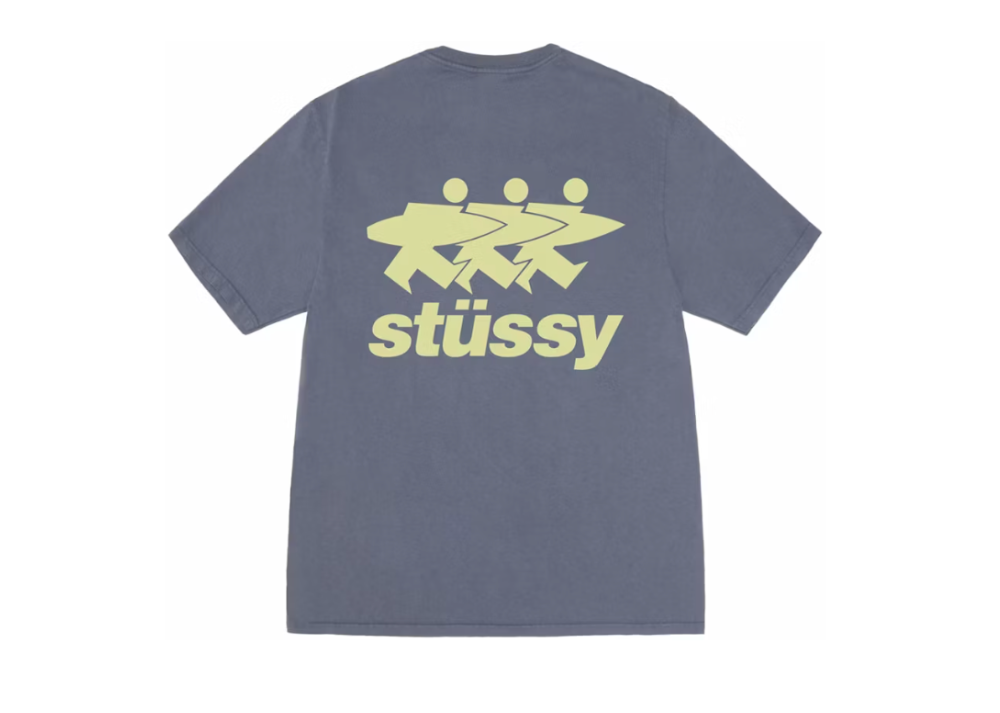 Stussy Surfwalk Pigment Dyed Tee Indigo (9864859124039)