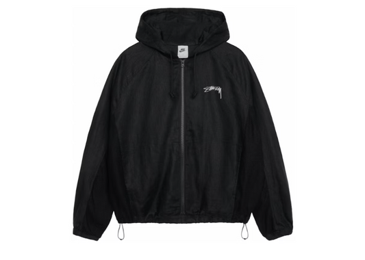 Stussy x Nike Linen Shell Jacket Black (9864938684743)