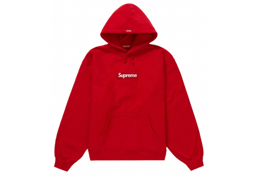 Supreme Box Logo Hooded Sweatshirt (FW23) Red (9864962605383)