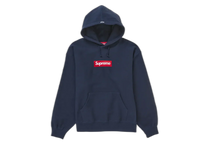 Supreme Box Logo Hooded Sweatshirt Sweatshirt (FW24) Navy