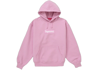 Supreme Box Logo Hooded Sweatshirt (FW24) Pink