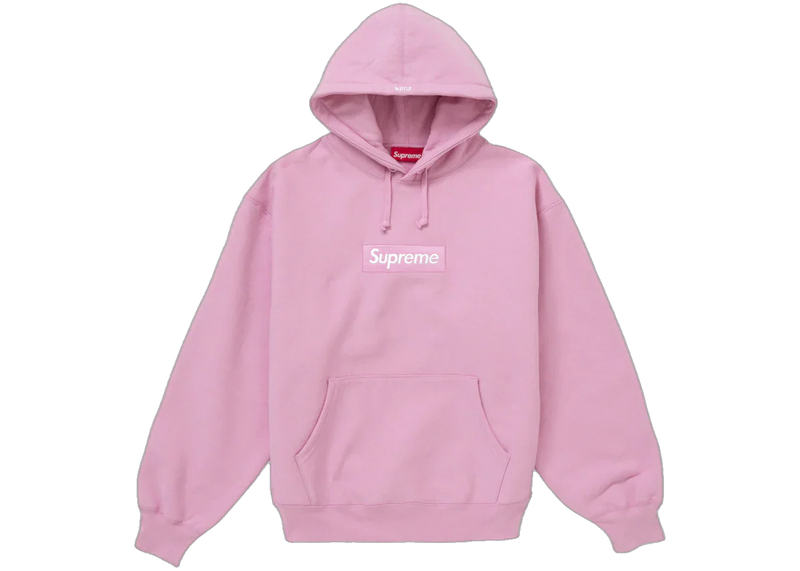 Supreme Box Logo Hooded Sweatshirt (FW24) Pink