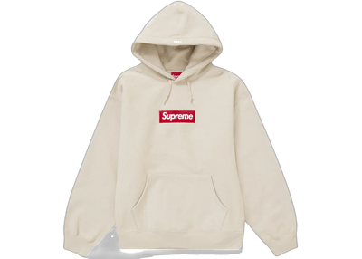 Supreme Box Logo Hooded Sweatshirt (FW24) Stone