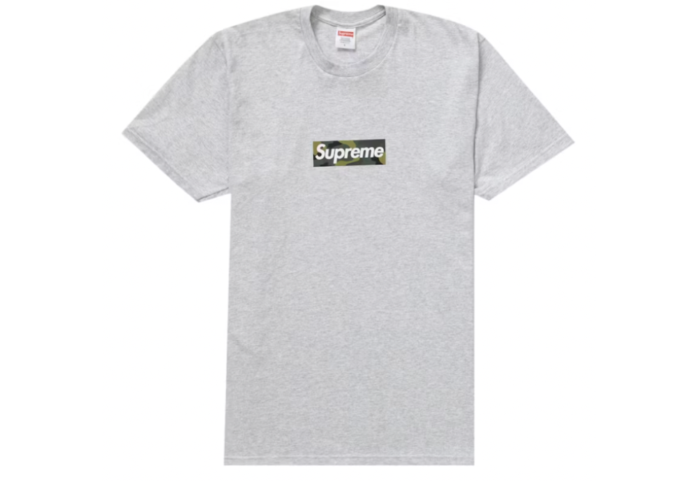 Supreme Box Logo Tee (FW23) Ash Grey (9865438036295)