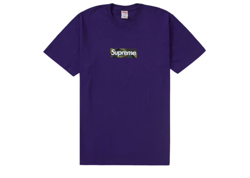 Supreme Box Logo Tee (FW23) Purple (9864974991687)