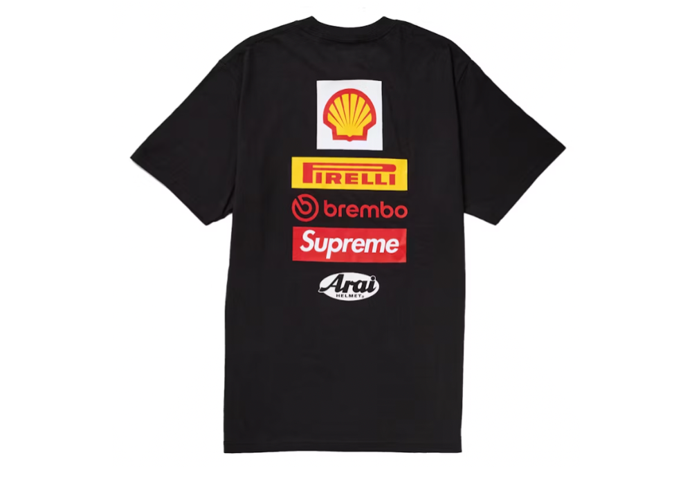 Supreme Ducati Logo Tee Black (9864962474311)