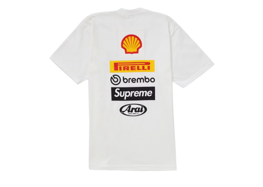 Supreme Ducati Logo Tee White (9864962539847)