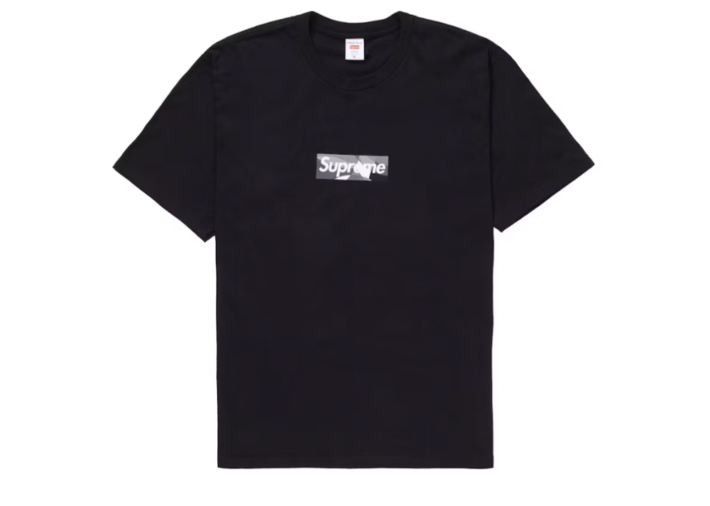 Supreme Emilio Pucci Box Logo Tee Black/Black (9864976433479)