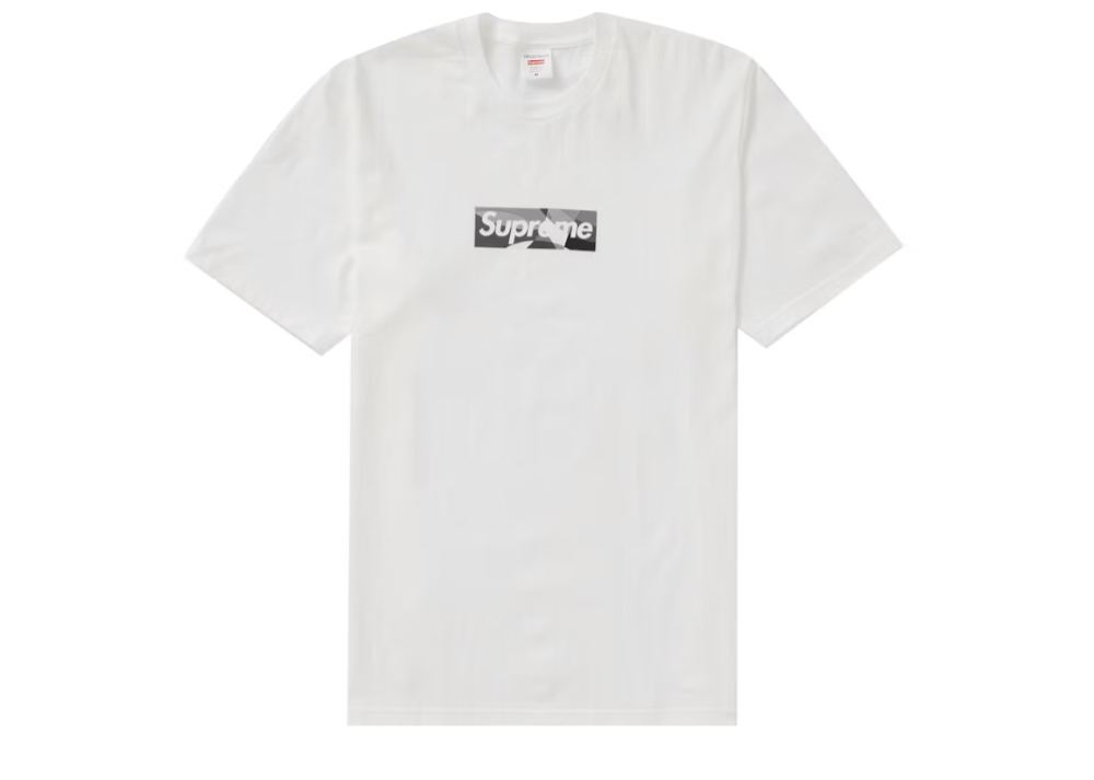 Supreme Emilio Pucci Box Logo Tee White/Black (9864977350983)