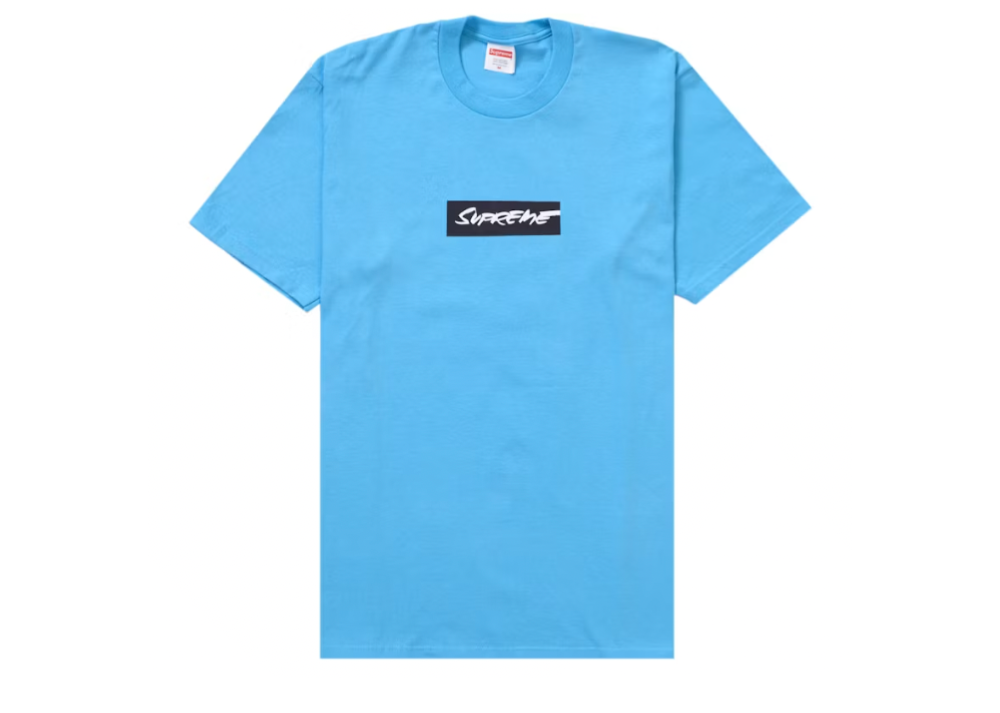 Supreme Futura Box Logo Tee Bright Blue (9864977547591)