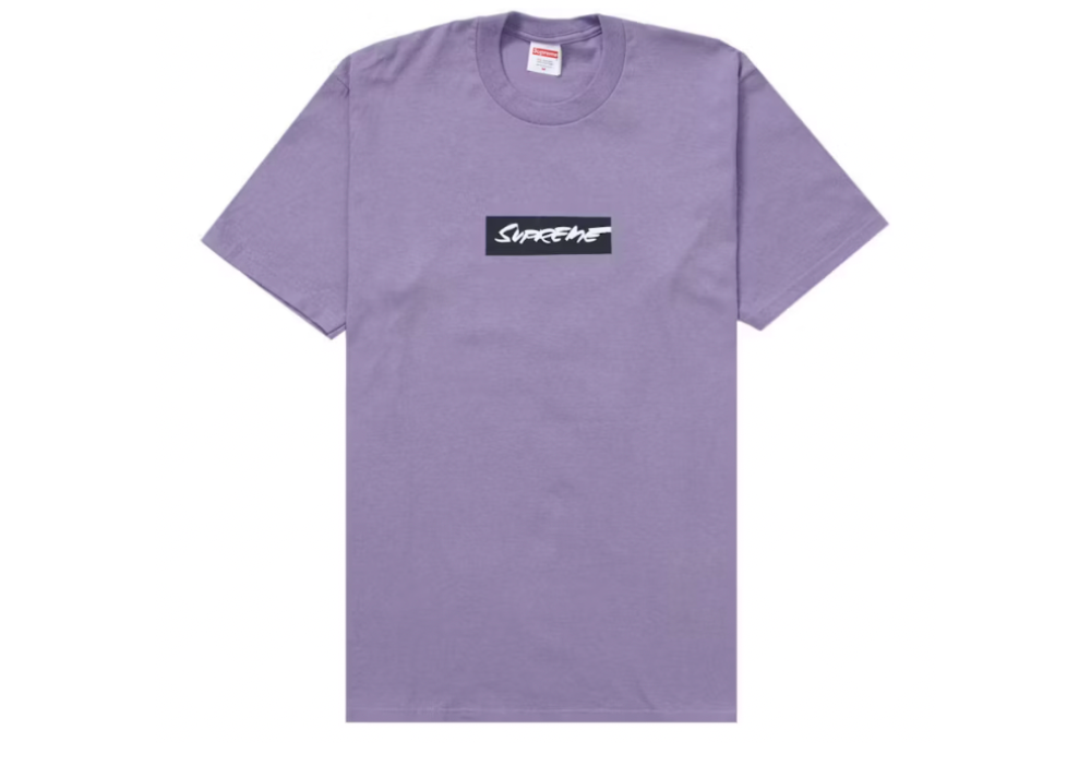 Supreme Futura Box Logo Tee Dusty Purple (9864977973575)