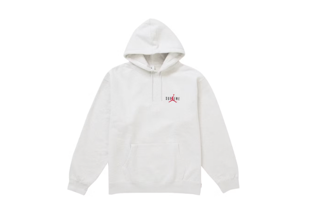 Supreme Jordan Hooded Sweatshirt (FW24) Ash Grey (9868306219335)