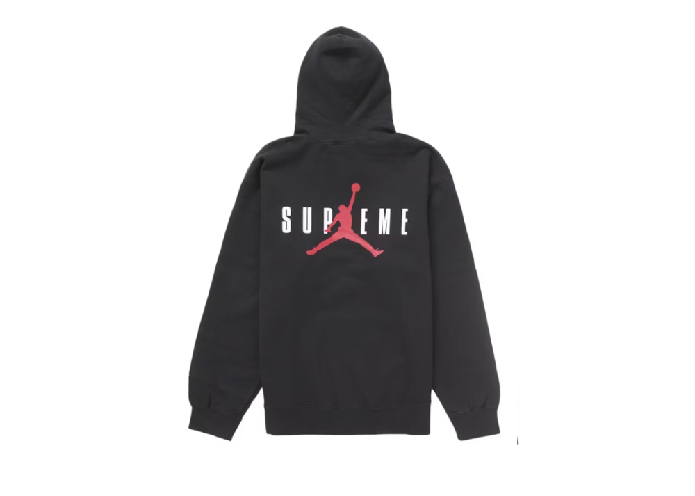 Supreme Jordan Hooded Sweatshirt (FW24) Black (9864798175559)