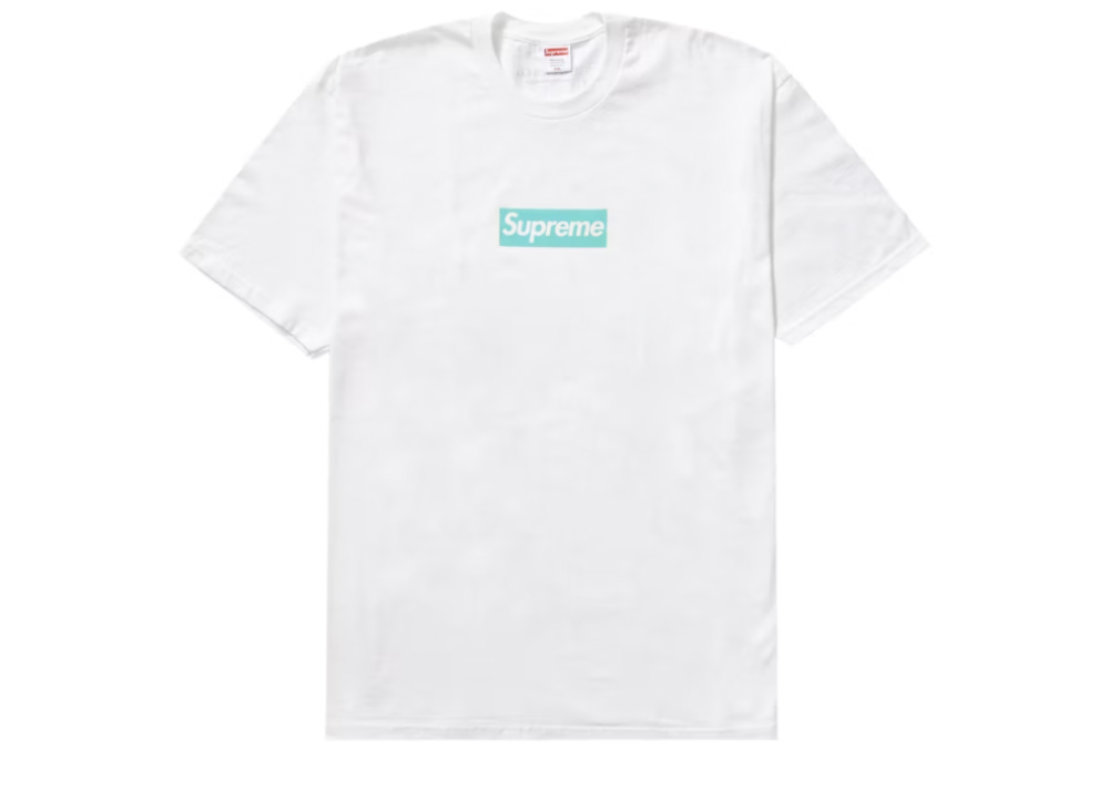 Supreme Tiffany & Co. Box Logo Tee White (9864980660551)