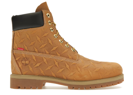 Timberland 6" Premium Waterproof Boot Supreme Diamond Plate Wheat (9864789131591)