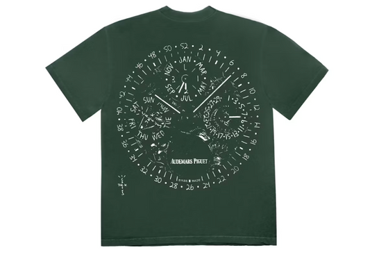 Travis Scott CJ x Audemars Piguet Watch Face Tee Green (9864969060679)