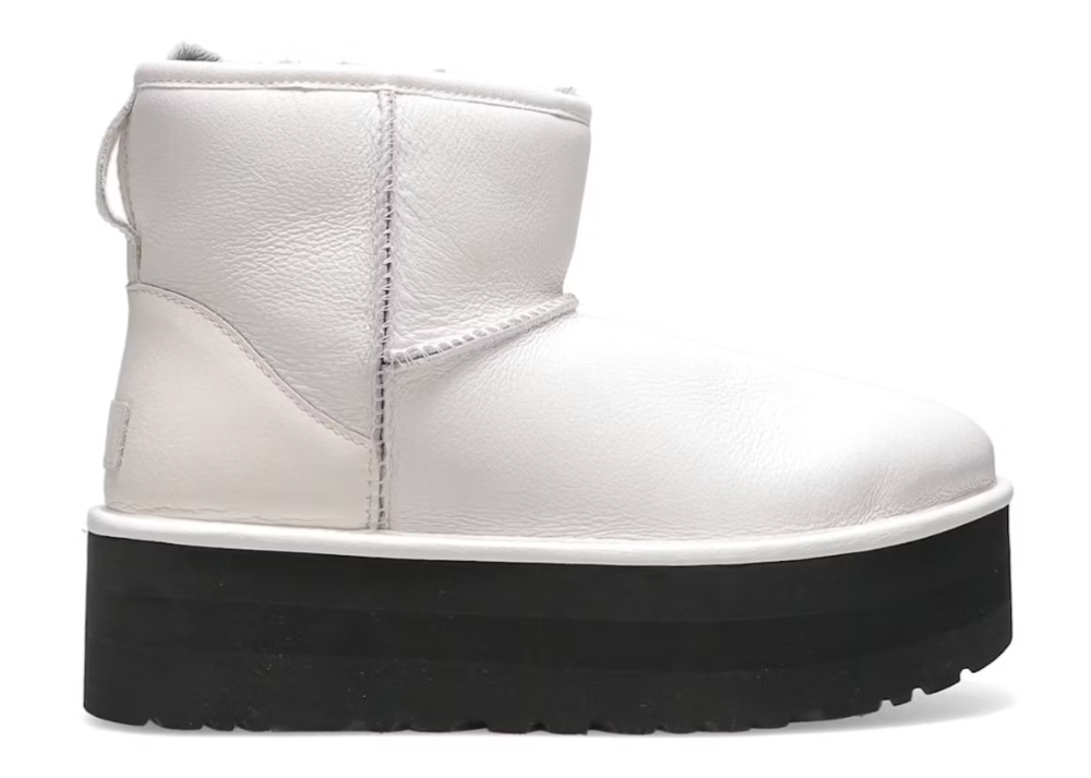 UGG Classic Mini Platform Matte Boot Ultra Matte White (9864863646023)