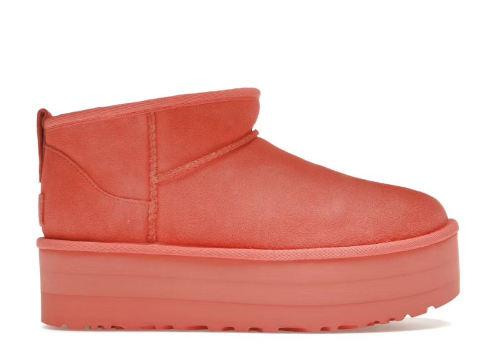 UGG Classic Ultra Mini Platform Boot Vibrant Coral (9916777988423)