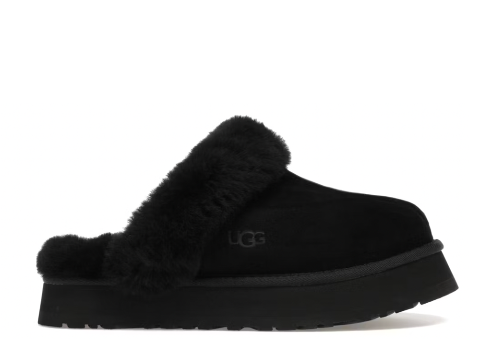 UGG Disquette Slipper Black (9865361293639)