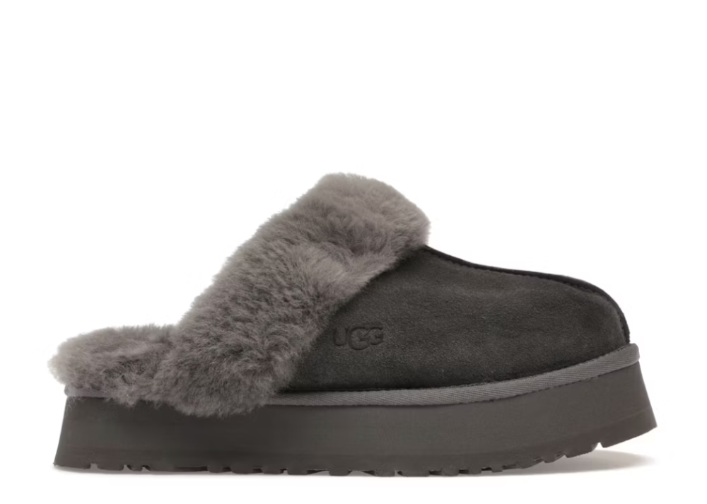 UGG Disquette Slipper Charcoal (9865368797511)