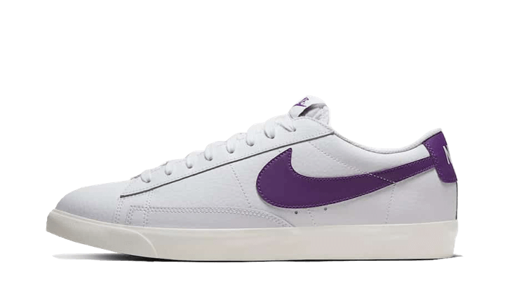 Blazer Low Leather White Purple (8386765226311)