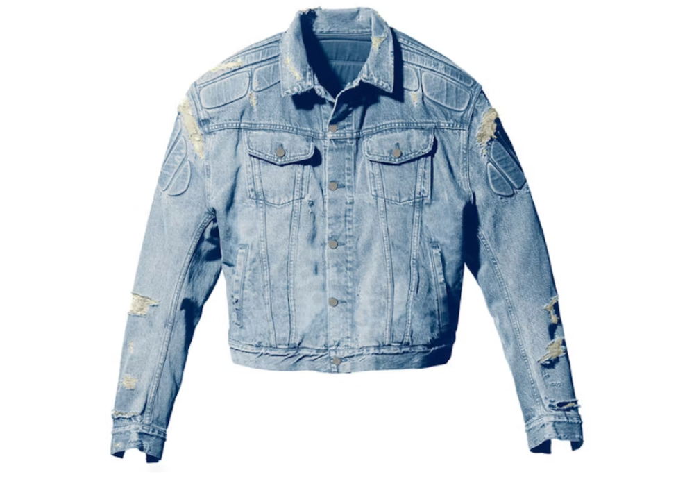 Yeezy Gap Padded Denim Jacket Blue (9864965128519)