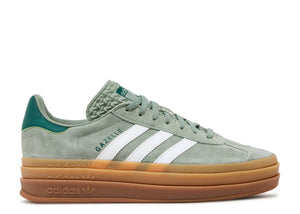 Adidas Gazelle Bold Silver Green Gum (9865154232647)