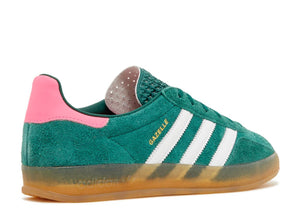 Adidas Gazelle Indoor Collegiate Green Lucid Pink (9865592930631)