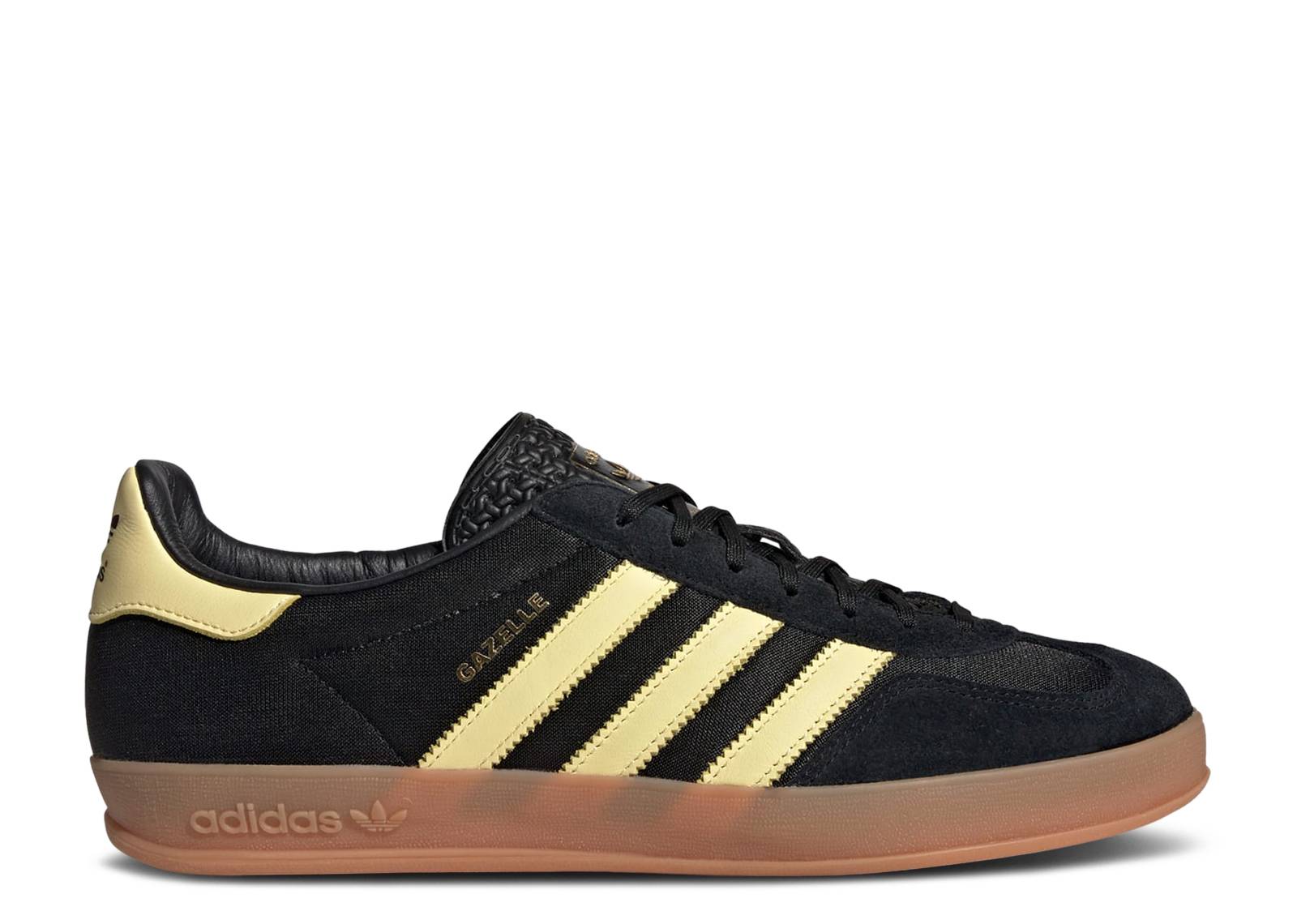 Adidas Gazelle Indoor Core Black Almost Yellow (9865582870855)