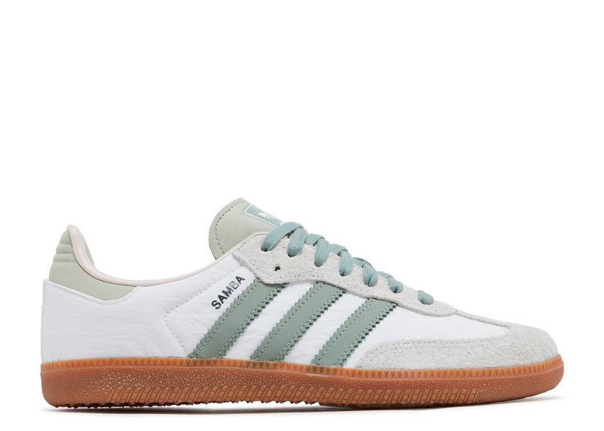 Adidas Samba OG White Silver Green (9865150660935)