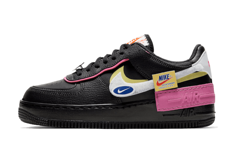Air Force 1 Shadow Removable Patches Black Pink
