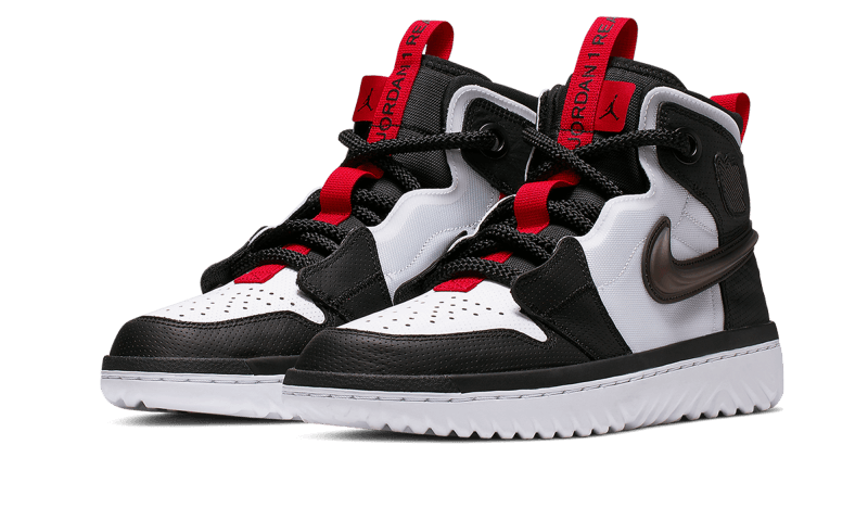Air Jordan 1 High React Black White Gym Red
